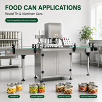Machine de scellage automatique personnalisée en acier inoxydable 304 pour canettes en aluminium, étain et PET, qualité alimentaire, OEM