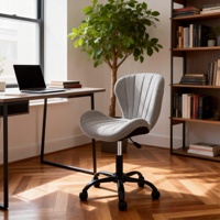 Chaises pivotantes réglables pour table de salon, meubles de bureau à domicile modernes, chambre à coucher, base en chrome, style kawaii, coiffeuse pour fille