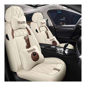 ผ้าคลุมเบาะรถยนต์ด้านหน้า5ที่นั่งหนัง PU น่ารักสำหรับ Es350ดอดจ์ขนเฟอร์ HIACE Venza C200แมลงปีกแข็ง BMW สมาร์ทวีลลู AnK3 - Product Image 2