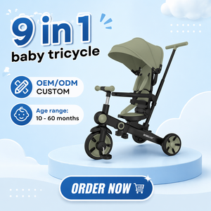 <span class=keywords><strong>Triciclo</strong></span> para Niños Personalizado de Fábrica China, Bicicleta con Asiento Reversible, Pedales Antideslizantes, Bicicleta de Equilibrio para Niños - Product Image 1