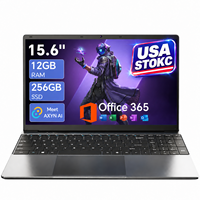 Ordinateur portable 15,6 pouces Intel Celeron J4105 12 Go de RAM 256 Go SSD FHD IPS Windows en stock aux États-Unis, prêt à être expédié en gros