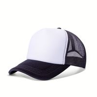 Gorra deportiva Premium de 6 paneles de alta calidad, logotipo de parche de cuero personalizado, impresión por sublimación, sombrero de conductor de camión personalizable