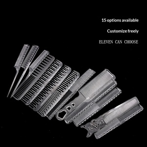 Peine de Cristal Transparente para Cortar el Cabello, Peine Profesional para Barberos, Peine de Cola Puntiaguda Ultrafino - Product Image 2