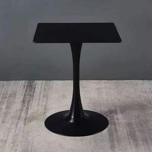 Modern Square Medium Density Fiberboard <strong>Table</strong> with Easy-to-Clean Wooden Top and <strong>Stable</strong> Metal Frame for Hotel and Dining Rooms - Product Image 5