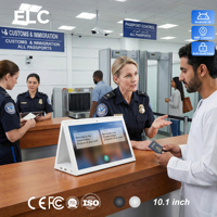 Quiosco Inteligente de Asistencia para el Check-in en Aeropuertos con Pantalla Táctil de Doble Cara, Compatible con Más de 100 Idiomas para Información de Vuelos Internacionales