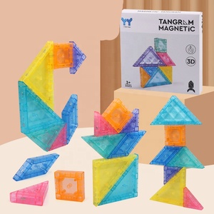Manufacturer's Hot Sales 3D <strong>Puzzle</strong>-Creative Design Colorful Plastic Magnetic <strong>Tiles</strong> Early Educational Challenge IQ <strong>Tangram</strong> <strong>Puzzle</strong> - Product Image 4