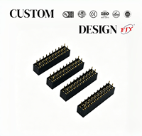 Conector de Cabezal Hembra PH2.0 de 2.0mm, 10/20 Pines, 2x5P/2x10P, Doble Fila, Tipo U de 180 Grados, para PCB, Conexión Placa a Placa