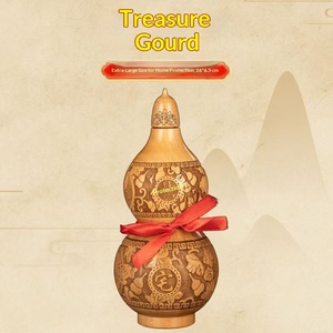 ของตกแต่งบ้านรูปน้ำเต้าไม้พีชแกะสลักด้วยมือ พร้อมเหรียญห้า<span class=keywords><strong>จักรพรรดิ</strong></span> ฝาเปิดแบบธรรมชาติ - Product Image 3