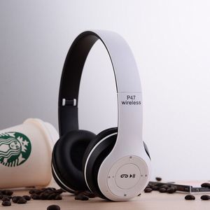 หูฟังบลูทูธแบบครอบหู <span class=keywords><strong>P47</strong></span> พับได้ ไร้สาย รองรับการ์ด TF วิทยุ FM ช่องเสียบ AUX รองรับ OEM โลโก้สั่งทำได้ - Product Image 4