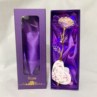 Cadeaux de Noël D81 Rose pour femmes Cadeaux d'anniversaire pour femmes Cadeaux de fleurs en rose arc-en-ciel pour les mères Cadeaux romantiques pour la femme