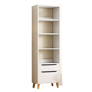 Étagère de rangement laquée moderne multi-niveaux, bibliothèque simple sur pied pour salon, rangement domestique gain de place - Product Image 5
