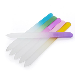 Productos superventas 2023 <span class=keywords><strong>lima</strong></span> de uñas de vidrio nano con logotipo personalizado de color arcoíris y empujador de cutículas <span class=keywords><strong>para</strong></span> uñas acrílicas - Product Image 4