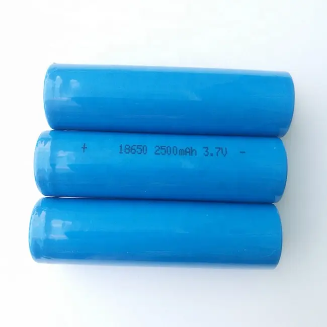 18650 3.7v Battery Fast Charging ICR18650 Battery 3.7v 2500mAh 18650 Li-Ion Rechargeable Cell With PCB Wire