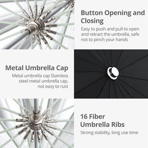 AMBITFUL Ombrello Riflettente Profondo Parabolico <span class=keywords><strong>Nero</strong></span> Argento <span class=keywords><strong>Bianco</strong></span> 105cm 130cm 160cm per Studio Fotografico, Copertura Diffusore per Ombrello - Product Image 6