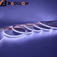 Bande LED COB RGBCW 24V Anti-Corrosion, PCB Cuivre 12mm 18/35, 840D/M, 21W/M, Coupe-à-chaud 3.57cm, Couleurs CCT pour Salon