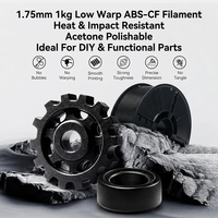 Filament ABS-CF haute résistance Newmars3dp 1,75 mm 1 kg, résistant aux UV, fibre de carbone durable pour l'impression FDM fonctionnelle en extérieur