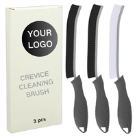 Nettoyage ménager des crevasses 3 en 1 Brosse à poils durs Gap Dead Corner Crevice Gap Cleaning Brush