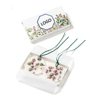Plantes Fleur Ensemble De Mariage Suspendus Bougies De Cire Parfumée Sachet Parfum Durable À La Main Lavande Pot-pourri Cire De Soja Naturelle 50g