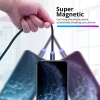 Câble de charge pour téléphone portable 3-en-1 Câble de connexion 3 en 1 Connexion magnétique USB Type-C Chargeur pratique pour tous les appareils