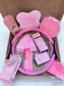 Kit de Accesorios de Yoga para Mujer con Logotipo Personalizado: Pelota de Yoga de 25 cm, Banda de Resistencia para Cadera, Bloque de Yoga, Tapete de Yoga de PU y Pilates - Product Image 1