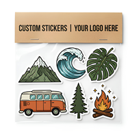 Autocollants personnalisés de haute qualité résistants aux UV, logo, vinyle PVC imperméable, adhésif holographique, autocollants découpés pour voiture, pour entreprises