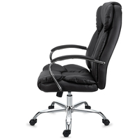 Chaise de bureau de direction à dossier haut à prix avantageux, réglable, en cuir PU, ergonomique, avec roulettes