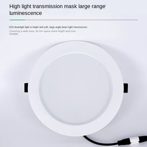 Lumière de rondelle murale en aluminium moulé sous pression IP65 moderne réglable anti-éblouissement SMD Downlight projet d'hôtel trou de coupe 12W Led encastré - Product Image 4