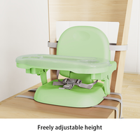 Siège rehausseur portable pour bébé en plastique écologique au design moderne pour bébés et enfants de 0 à 12 mois