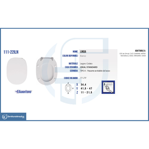 Copriwater Standard Linda per Sedile WC - Product Image 3
