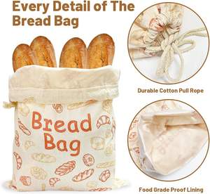 <span class=keywords><strong>Cuchillo</strong></span> de pan de lazo de madera <span class=keywords><strong>pequeño</strong></span> Premium de 16 ", <span class=keywords><strong>cuchillo</strong></span> de pan de masa fermentada duradero con Juego de bolsas de pan - Product Image 6