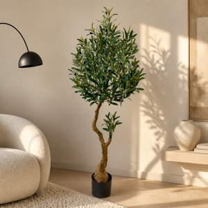 Pianta Artificiale Dracaena 150cm 5ft, Finta Pianta di Mais con <span class=keywords><strong>Foglie</strong></span> Variegata Gialla, in Plastica Ecologica, per Decorazione Interna Domestica - Product Image 6