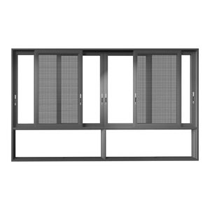 Hot bán tùy chỉnh Hợp kim nhôm đẩy-kéo trượt Windows tiêu chuẩn Mỹ cho siêu thị nhà bếp container nhà cửa sổ - Product Image 6