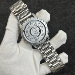 นาฬิกาควอตซ์ผู้ชาย รุ่น Skull Twelve Galaxy สายสแตนเลส หน้าปัดหมุนได้ สายโลหะ - Product Image 2