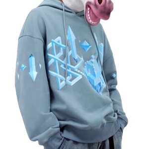 <span class=keywords><strong>Felpa</strong></span> autunno pesante oversize con <span class=keywords><strong>cappuccio</strong></span> 100% cotone organico stampa cartone animato Design a sublimazione <span class=keywords><strong>senza</strong></span> <span class=keywords><strong>tasche</strong></span> ODM fornitura - Product Image 2