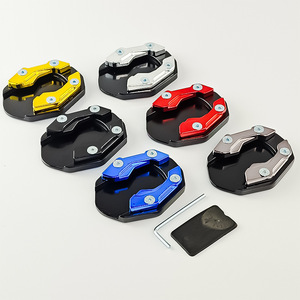 Qiangye Motorcycle Footrest Pad Aluminum Alloy Side Stand Black <b>Titanium</b> Red Gold Blue Silver M8818 - Product Image 1