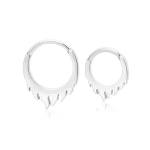 Wholesale Price G23 ASTM F136 Titanium Body Piercing Jewelry Hoop Nose Rings Punk Piercing Import For Women And Men