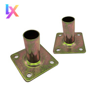Base et plaque de support en acier galvanisé Q235 pour échafaudage, panneaux de coffrage et utilisation en centre commercial