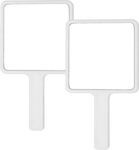 Wholesale Cute <b>Square</b> Hand <b>Mirror</b> Handle Personalized Cosmetic <b>Mirror</b> 1X Magnification Custom Colors Cheap Handheld <b>Mirror</b> for - Product Image 1