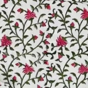 ผ้าปูที่นอนผ้าฝ้ายทำมือสุดหรูพิมพ์ลายบล็อก jaipuri สีน้ำตาลและสีชมพูขนาดคิงไซส์การออกแบบที่สมบูรณ์แบบสำหรับฤดูร้อนที่เป็นมิตรต่อสิ่งแวดล้อม - Product Image 3