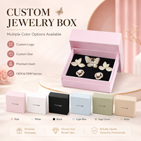 Boîte cadeau en papier de qualité supérieure pour bagues, colliers et boucles d'oreilles avec logo personnalisé, fournisseur en gros, usine