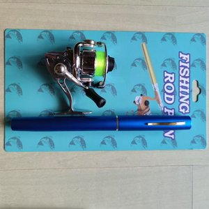New Wholesales Lightweight Telescopic Mini <strong>Pen</strong> <strong>Fishing</strong> <strong>Rod</strong> Reel Combo Set Aluminum Alloy Small Pocket <strong>Pen</strong> <strong>Fishing</strong> <strong>Rod</strong> Pole - Product Image 5