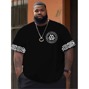 T-shirt Oversize Vintage da <span class=keywords><strong>Uomo</strong></span> con Stampa 3D Mitologia Vichinga, Girocollo, Logo, Felpa Streetwear, Top Casual Estivo, Maglietta da <span class=keywords><strong>Uomo</strong></span> - Product Image 5