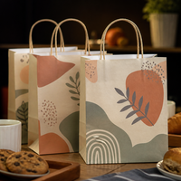 Sac en papier sulfurisé personnalisé avec poignée torsadée, robuste, pour commandes de food truck, approvisionnement en gros pour chaînes de magasins alimentaires