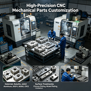 ฐานกระจายความร้อน ชิ้นส่วนความแม่นยำ CNC, อุปกรณ์นำความร้อนแบบกำหนดเอง ชิ้นส่วนโครงสร้าง - Product Image 3