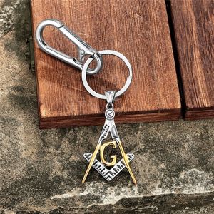 Porte-clés Symbole Franc-Maçon en Alliage de Zinc, Pendentif G, Breloque Thème, Accessoire Cadeau Unisexe - Product Image 3
