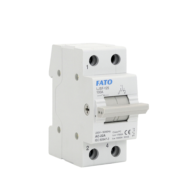FATO Changeover Switch ATS 1P 2P 3P 4P 63A 80A 100A 125A Din Rail Dual Power Automatic Manual Modular Transfer