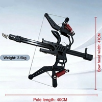 Arc à poulies à grande vitesse, lance-pierre hybride 2 en 1, arbalète répétitive pour flèches et billes d'acier avec viseur laser, chasse et pêche en plein air