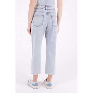 เอี๊ยมยีนส์ทรงหลวมสำหรับผู้หญิง สีดำ ผ้าฝ้าย ขากว้าง มีกระเป๋าและสายปรับได้ - Product Image 6