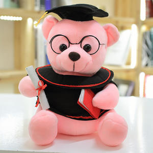 Oso de Peluche Creativo de Dibujos Animados, Color Marrón, <span class=keywords><strong>con</strong></span> Traje de Graduación, Birrete de Licenciatura, <span class=keywords><strong>Gafas</strong></span> y Birrete de Doctorado, Regalo de Graduación - Product Image 3