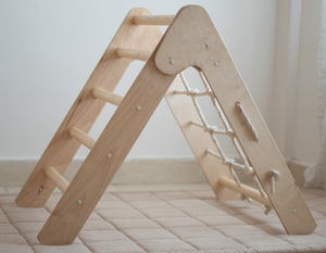 Triangles d'escalade pliables en bois massif - Product Image 1